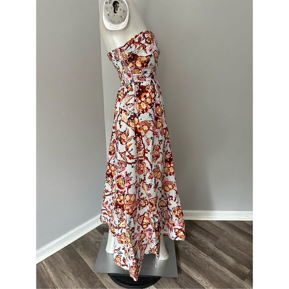 NWT A.L.C Tate Strapless A-line Maxi Dress Multicolor Size 0 $495 - Picture 12 of 14